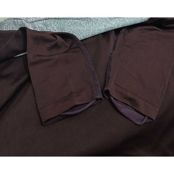 Lululemon womens size 10 swiftly tech running shirt gray burgundy lot of 2 - Picture 7 of 9